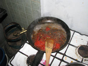 frying salsa