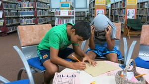  library with kids