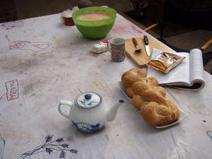 table hala sourdough rice crackers