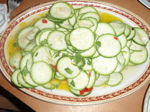 zuchinni salad microculturas